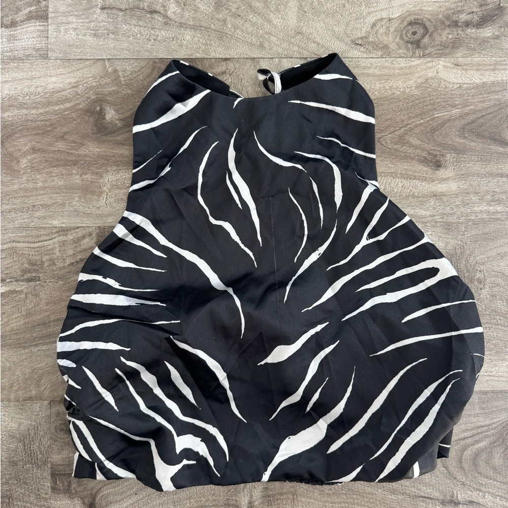 Zara Stylish Black and White Women's Top